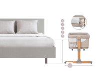 MoMi Smart Bed 4w1 beżowe - 1030800 - zdjęcie 10